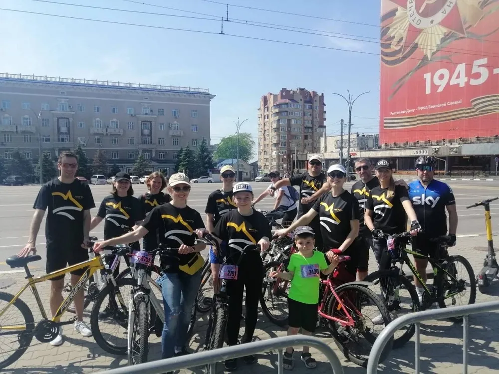Групповое фото с велопробега